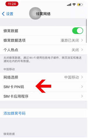 翁源苹果14维修网分享如何给iPhone14的SIM卡设置密码 