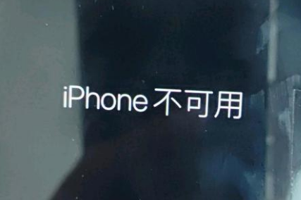 翁源苹果服务网点分享锁屏界面显示“iPhone 不可用”如何解决 